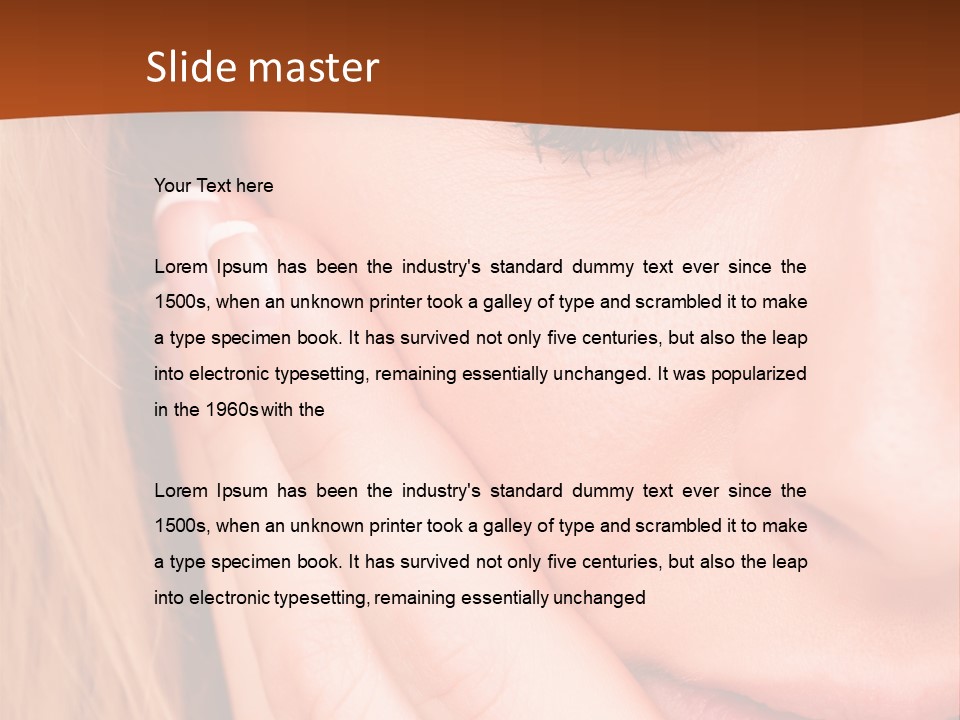 Tooth Background Closeup PowerPoint Template