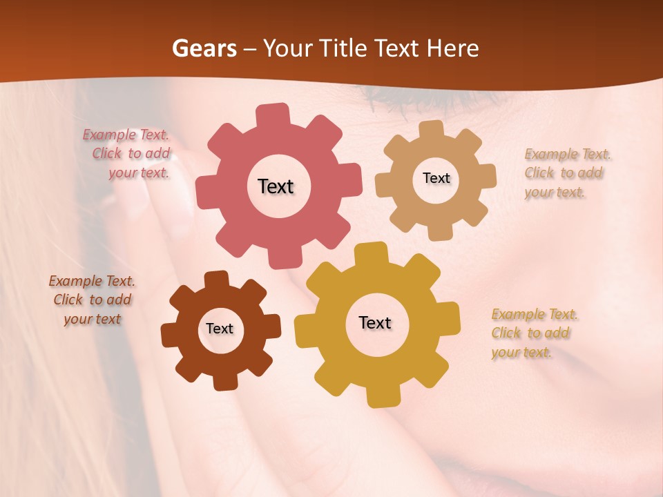 Tooth Background Closeup PowerPoint Template