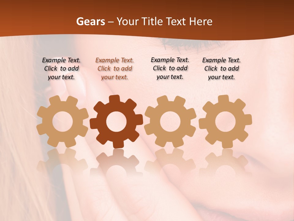 Tooth Background Closeup PowerPoint Template