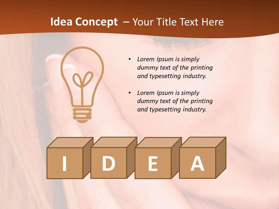 Tooth Background Closeup PowerPoint Template