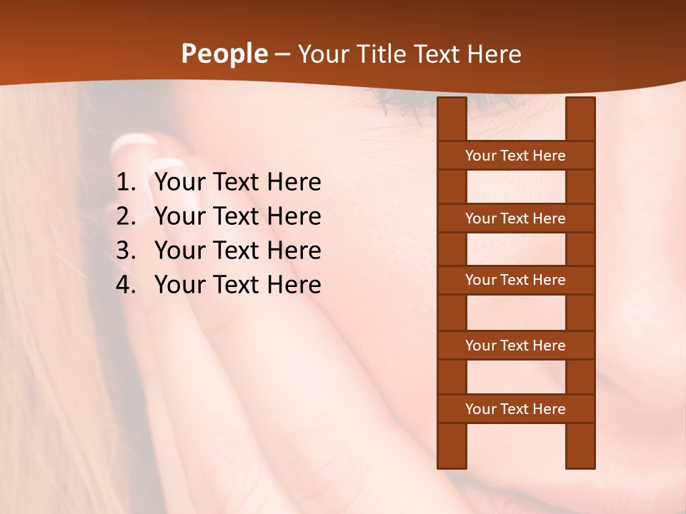 Tooth Background Closeup PowerPoint Template