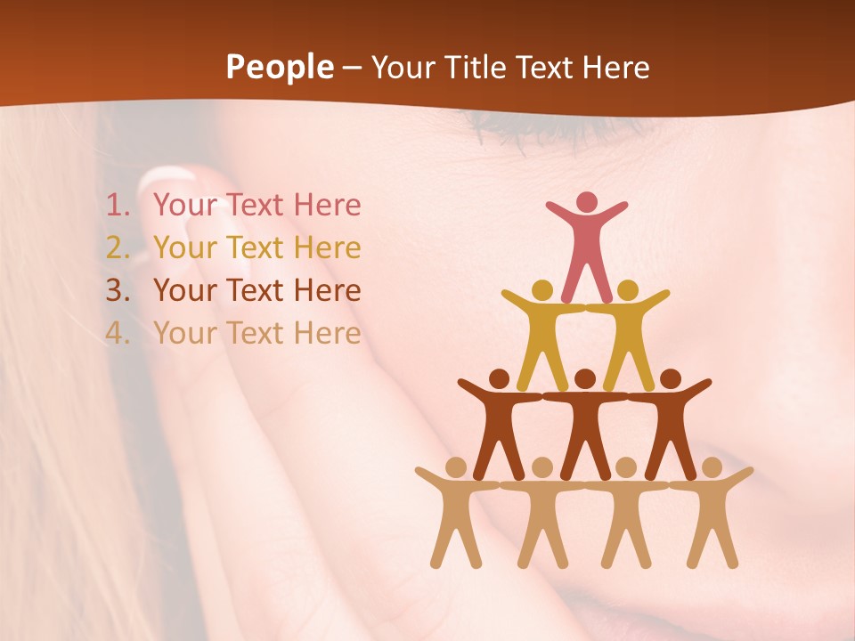 Tooth Background Closeup PowerPoint Template