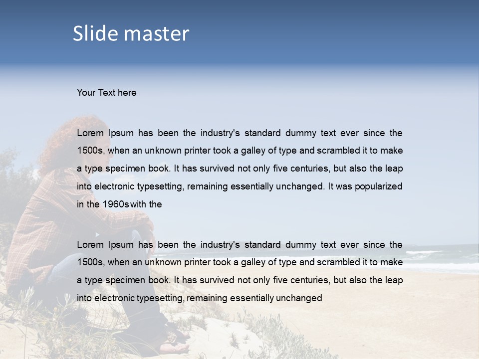 Real Sad Mental PowerPoint Template