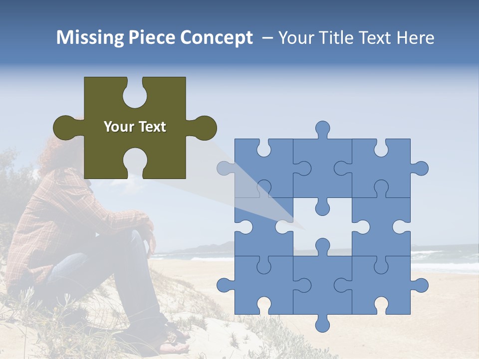 Real Sad Mental PowerPoint Template