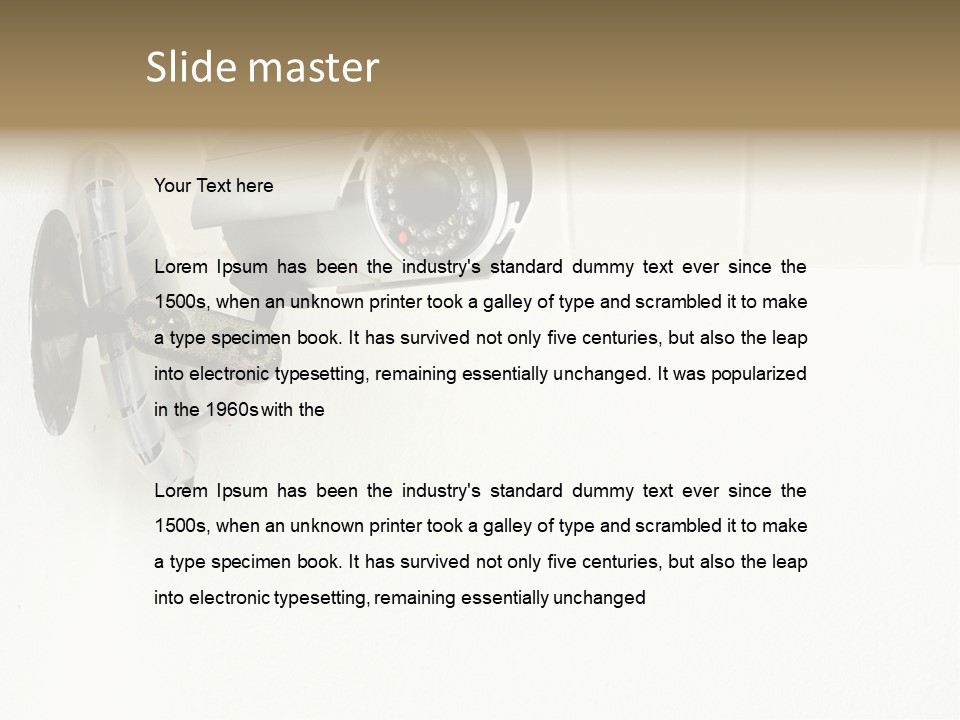 Look Wall Watching PowerPoint Template