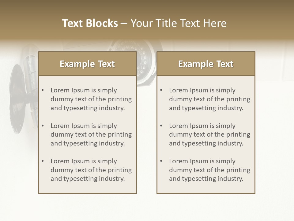 Look Wall Watching PowerPoint Template