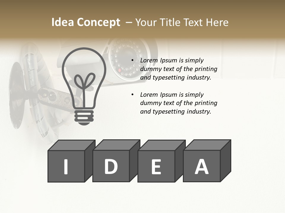 Look Wall Watching PowerPoint Template