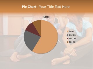 A Group Of People Sitting On Top Of A Yoga Mat PowerPoint Template