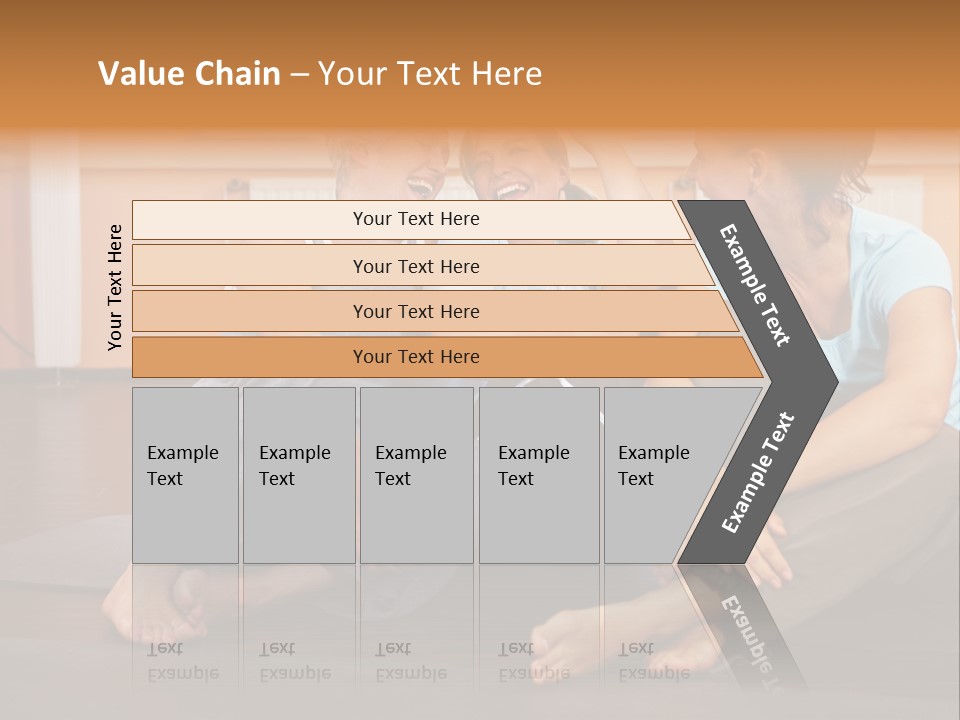 A Group Of People Sitting On Top Of A Yoga Mat PowerPoint Template