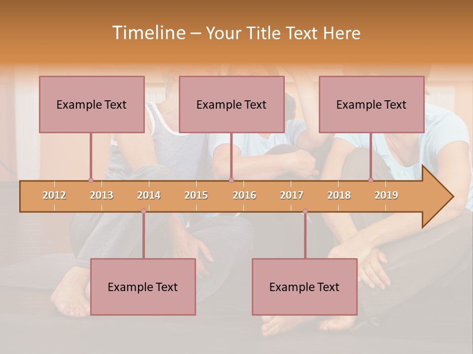 A Group Of People Sitting On Top Of A Yoga Mat PowerPoint Template