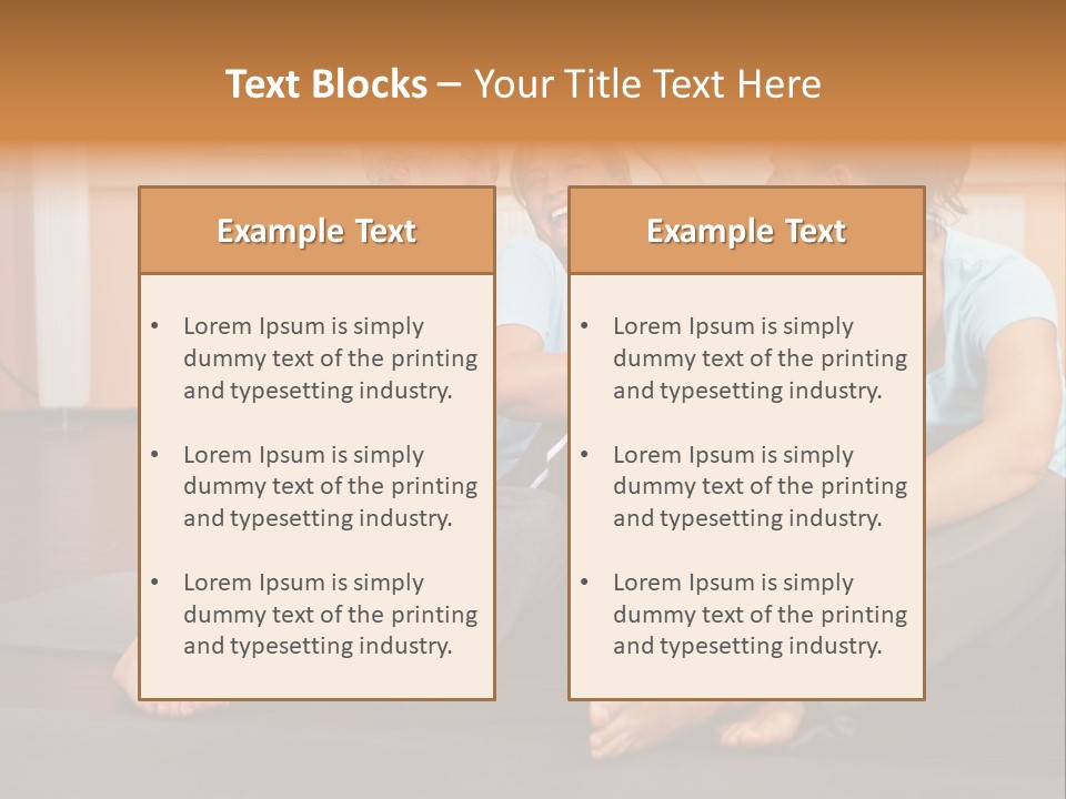 A Group Of People Sitting On Top Of A Yoga Mat PowerPoint Template