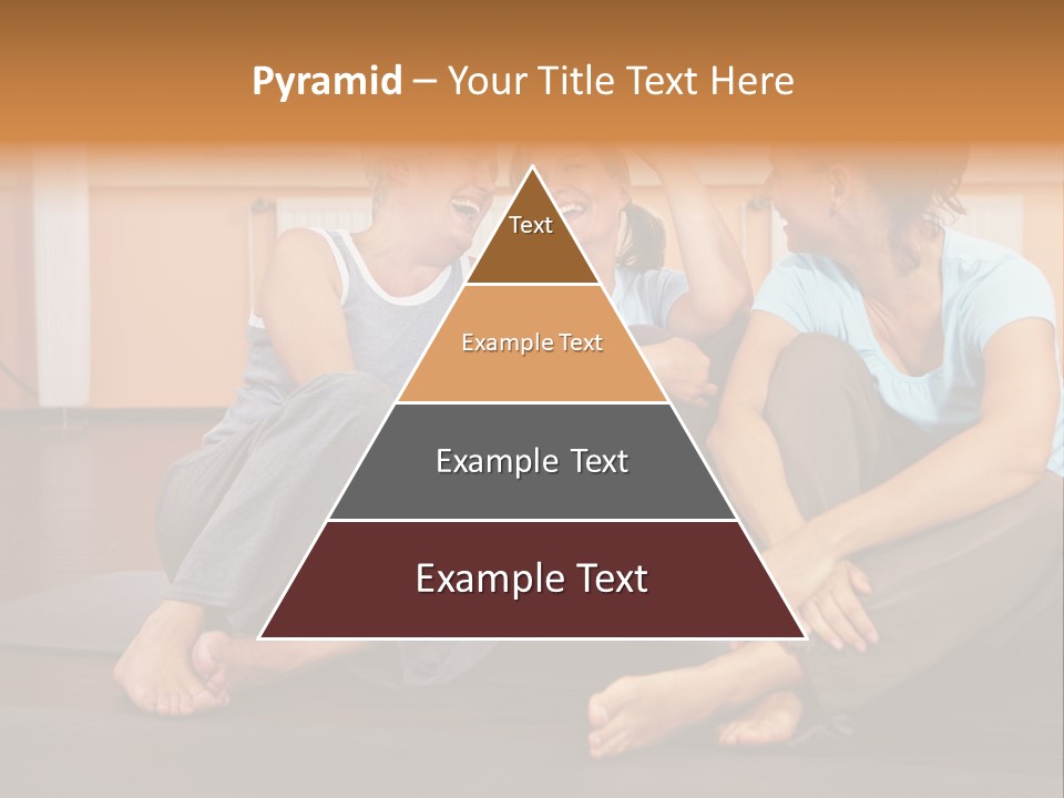 A Group Of People Sitting On Top Of A Yoga Mat PowerPoint Template