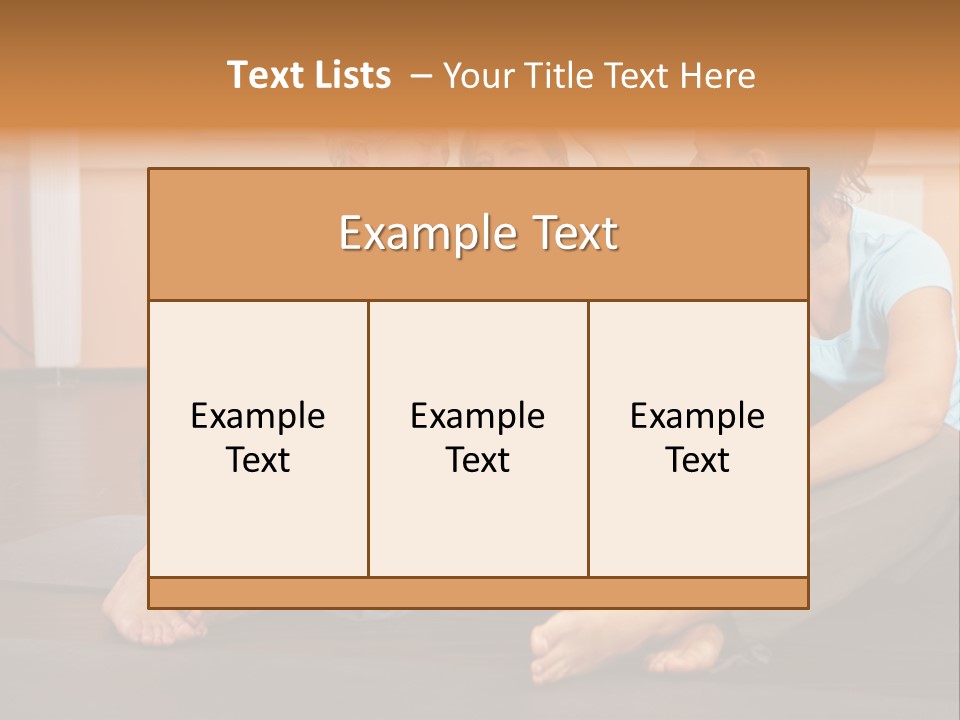 A Group Of People Sitting On Top Of A Yoga Mat PowerPoint Template