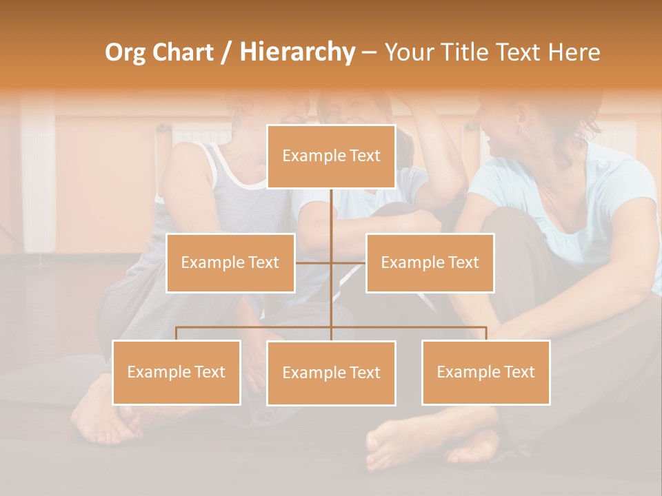 A Group Of People Sitting On Top Of A Yoga Mat PowerPoint Template