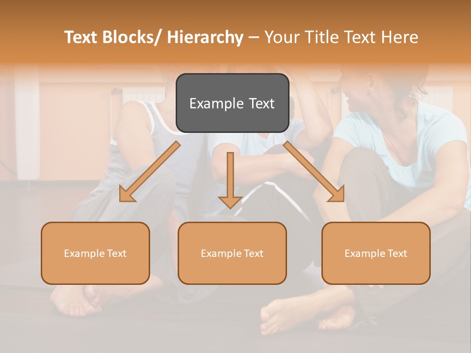 A Group Of People Sitting On Top Of A Yoga Mat PowerPoint Template