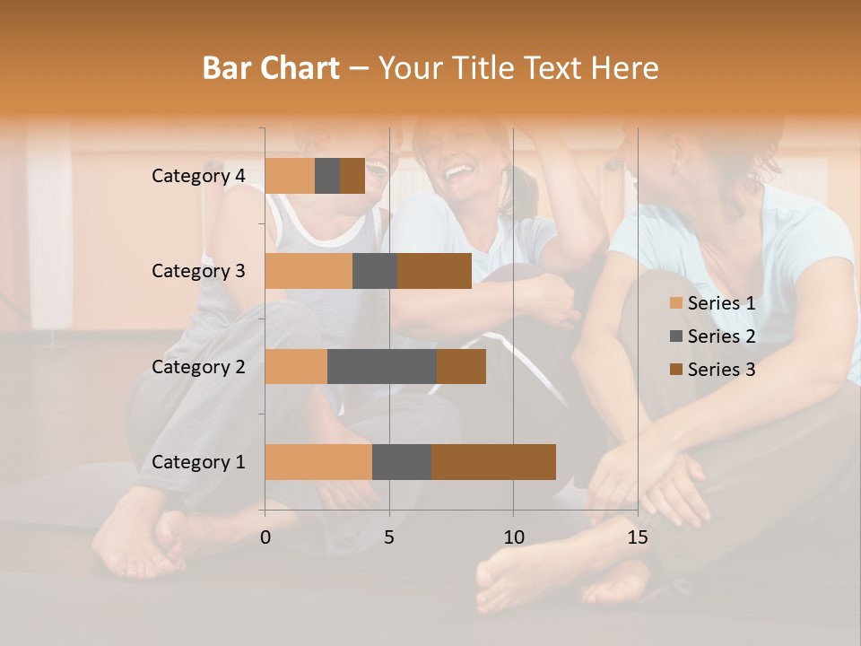 A Group Of People Sitting On Top Of A Yoga Mat PowerPoint Template