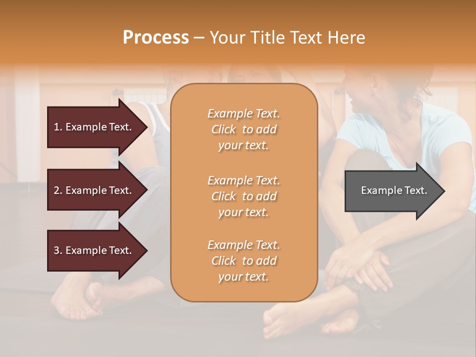 A Group Of People Sitting On Top Of A Yoga Mat PowerPoint Template
