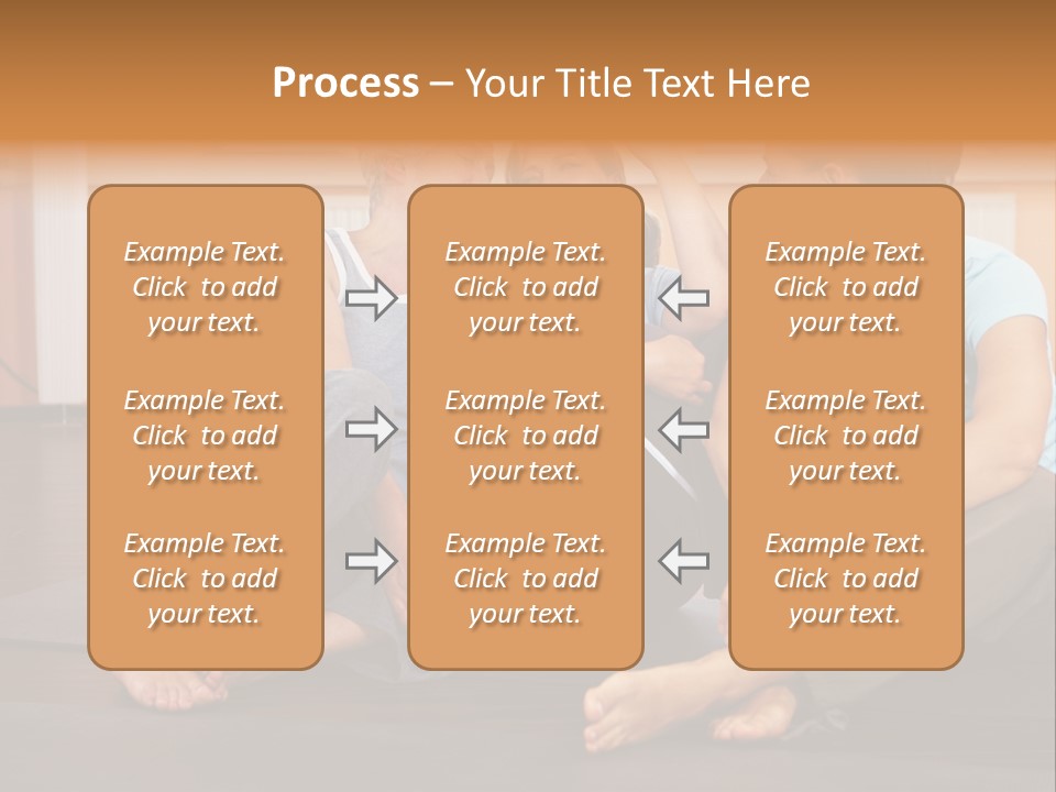 A Group Of People Sitting On Top Of A Yoga Mat PowerPoint Template