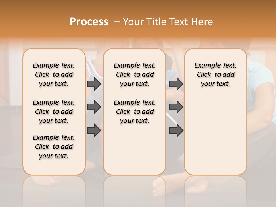 A Group Of People Sitting On Top Of A Yoga Mat PowerPoint Template