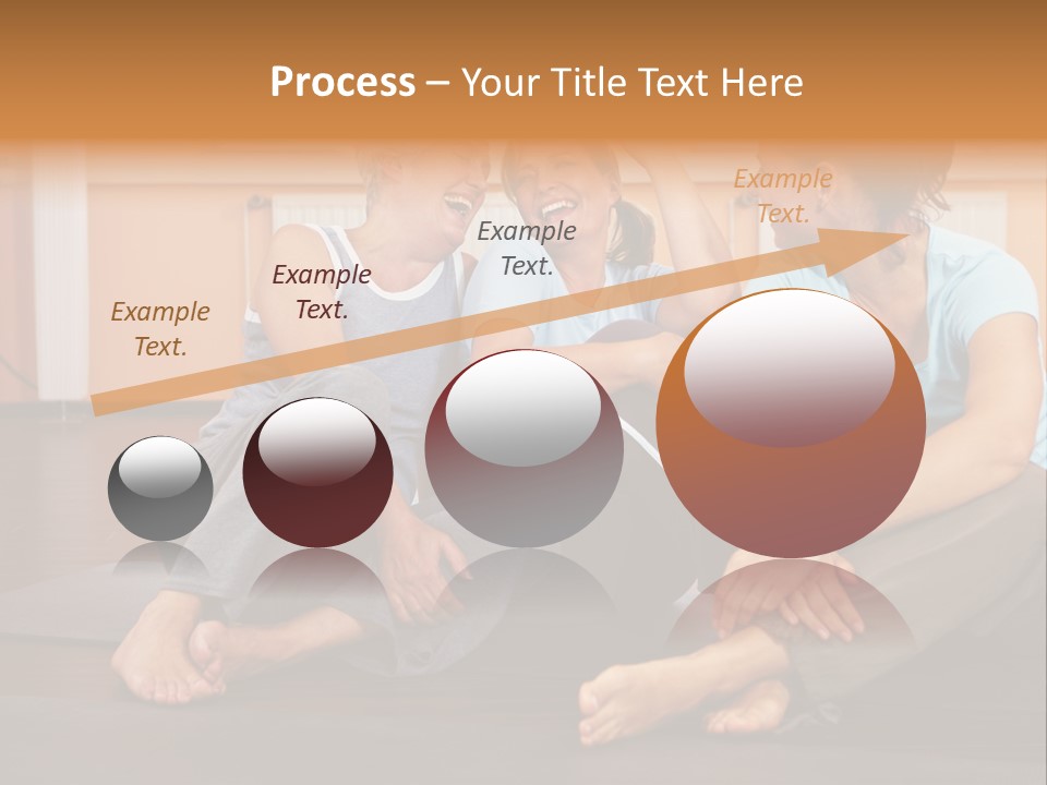 A Group Of People Sitting On Top Of A Yoga Mat PowerPoint Template