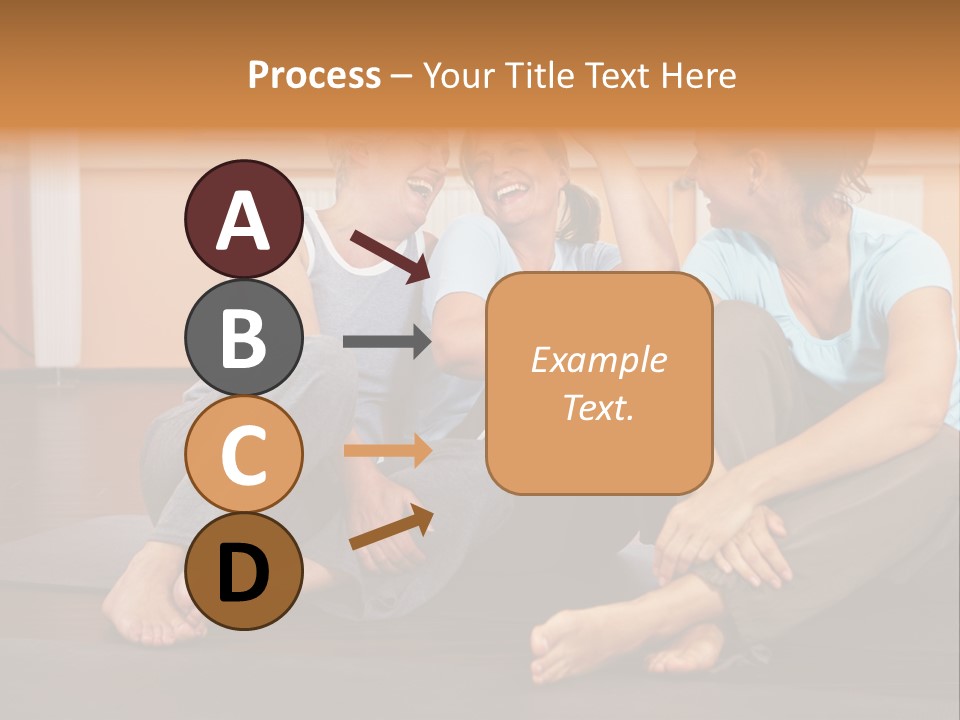 A Group Of People Sitting On Top Of A Yoga Mat PowerPoint Template