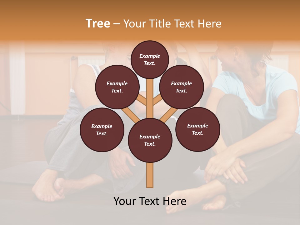 A Group Of People Sitting On Top Of A Yoga Mat PowerPoint Template