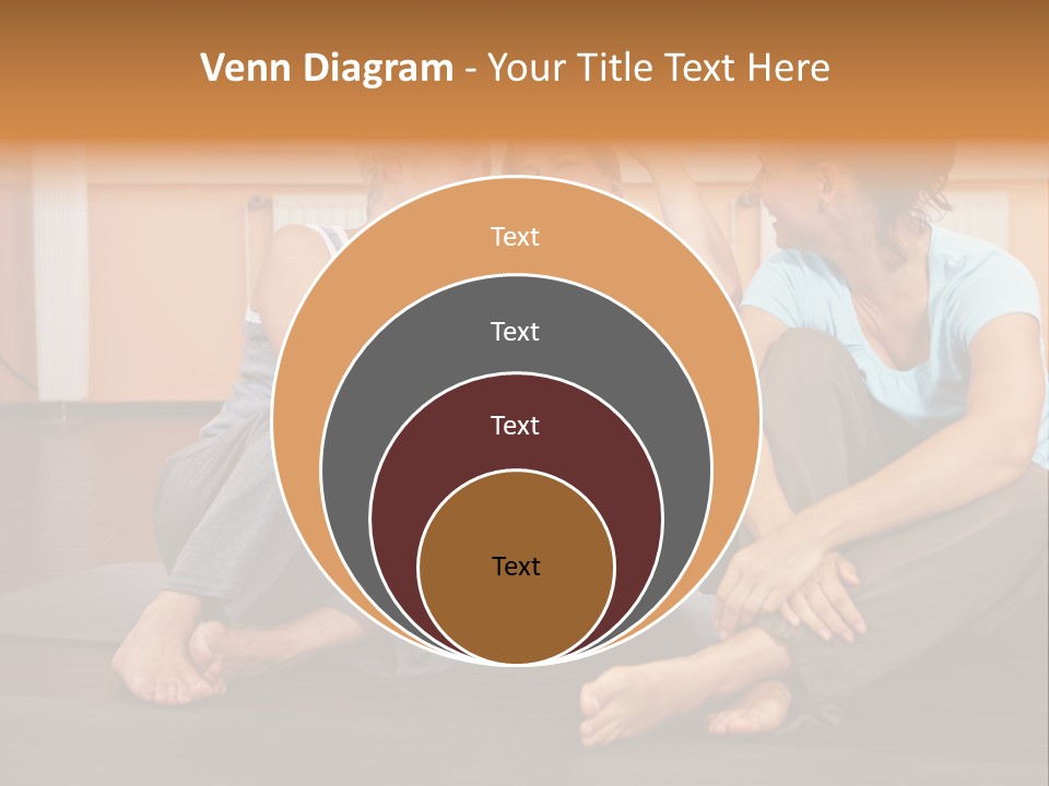 A Group Of People Sitting On Top Of A Yoga Mat PowerPoint Template