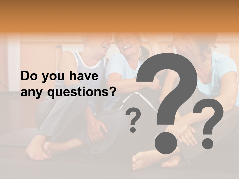 A Group Of People Sitting On Top Of A Yoga Mat PowerPoint Template