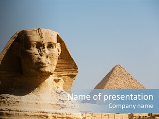 Travel Iconic Pyramid PowerPoint Template