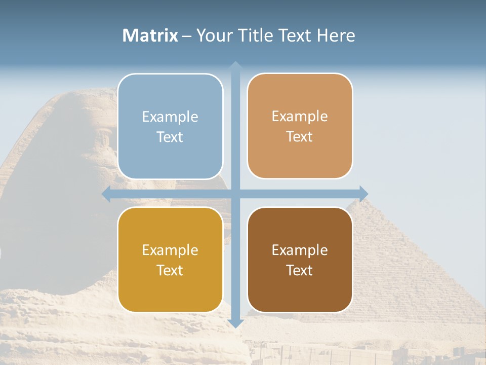 Travel Iconic Pyramid PowerPoint Template