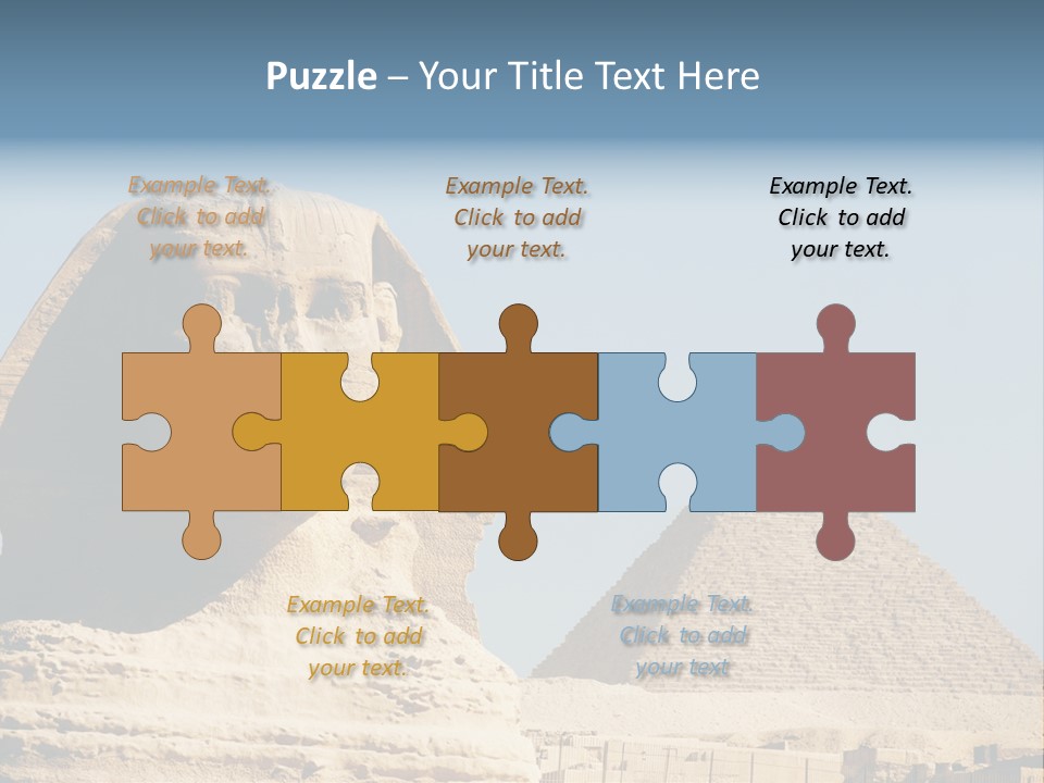 Travel Iconic Pyramid PowerPoint Template
