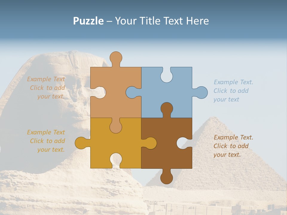 Travel Iconic Pyramid PowerPoint Template