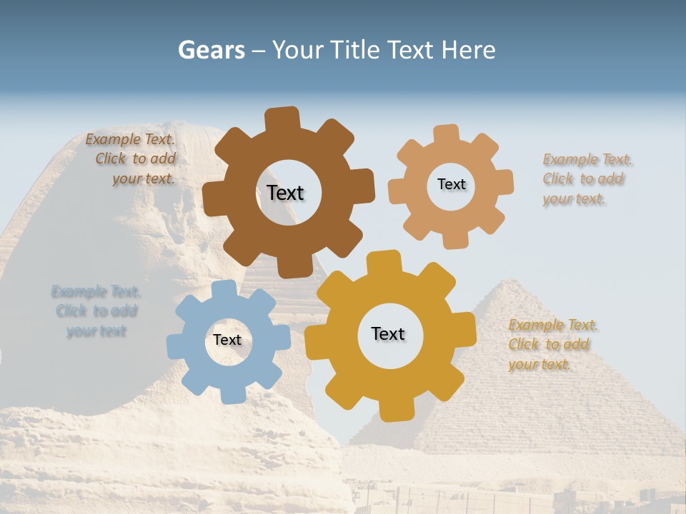 Travel Iconic Pyramid PowerPoint Template