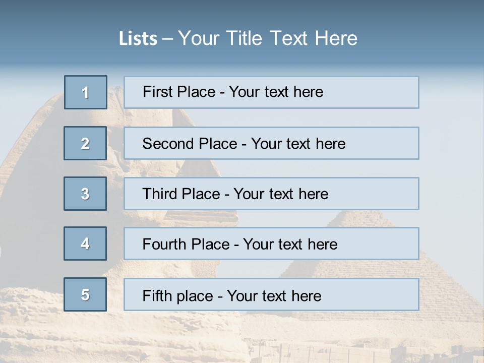 Travel Iconic Pyramid PowerPoint Template