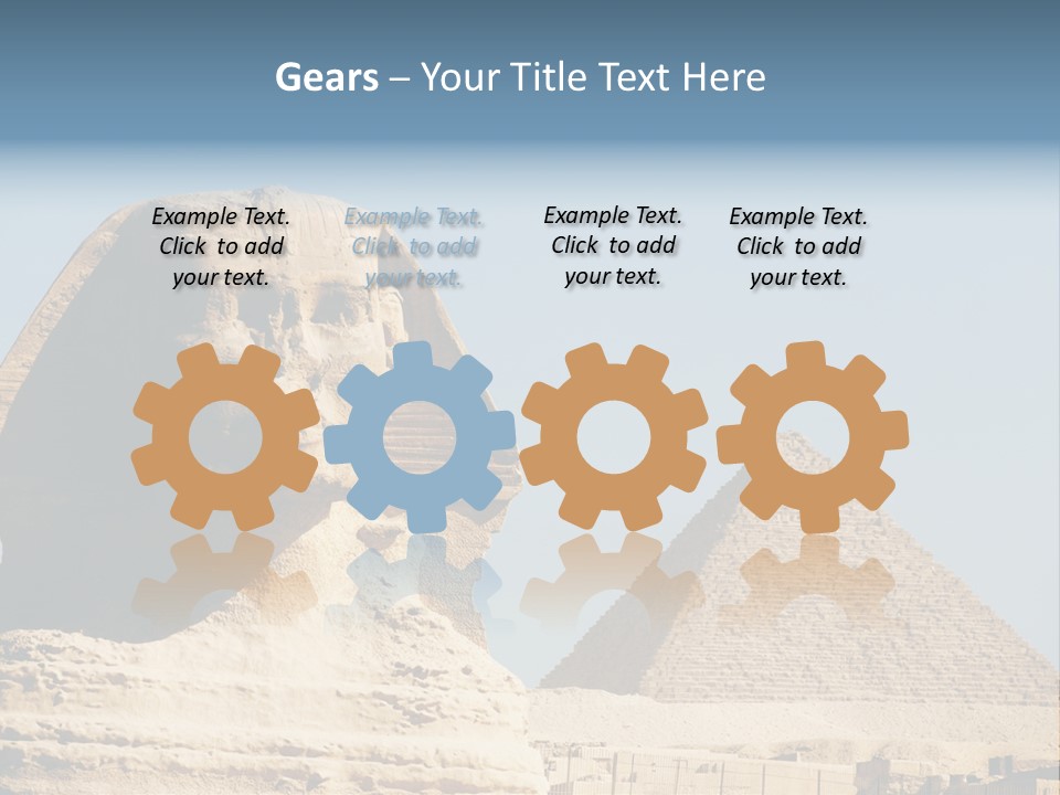 Travel Iconic Pyramid PowerPoint Template