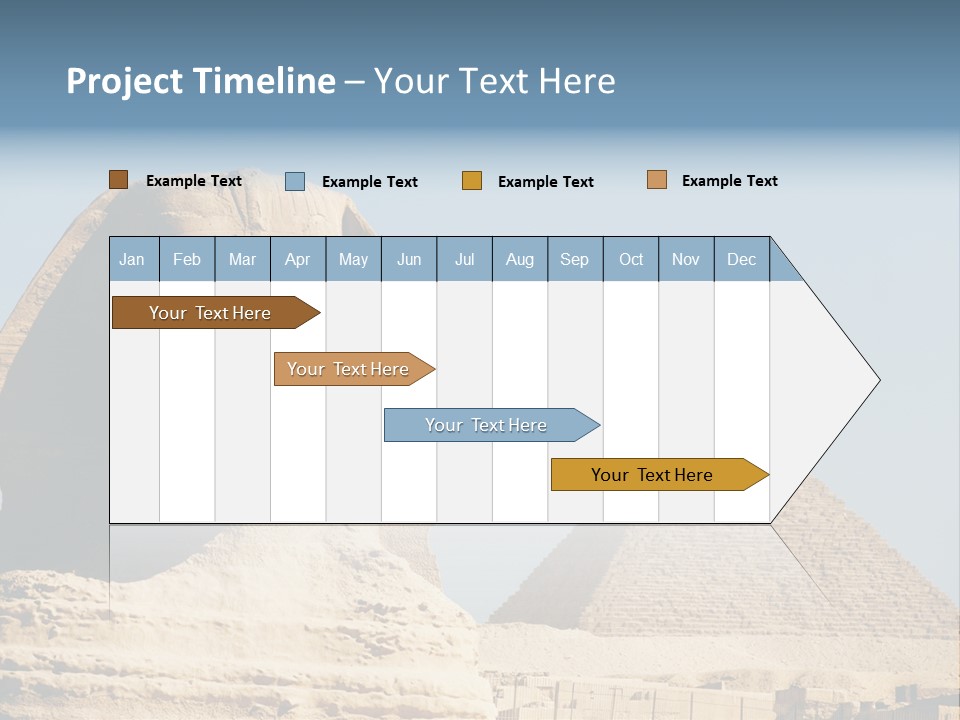 Travel Iconic Pyramid PowerPoint Template