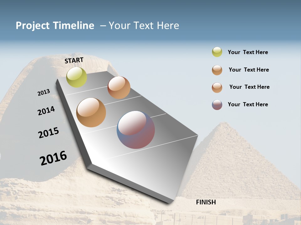 Travel Iconic Pyramid PowerPoint Template