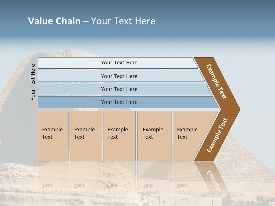 Travel Iconic Pyramid PowerPoint Template