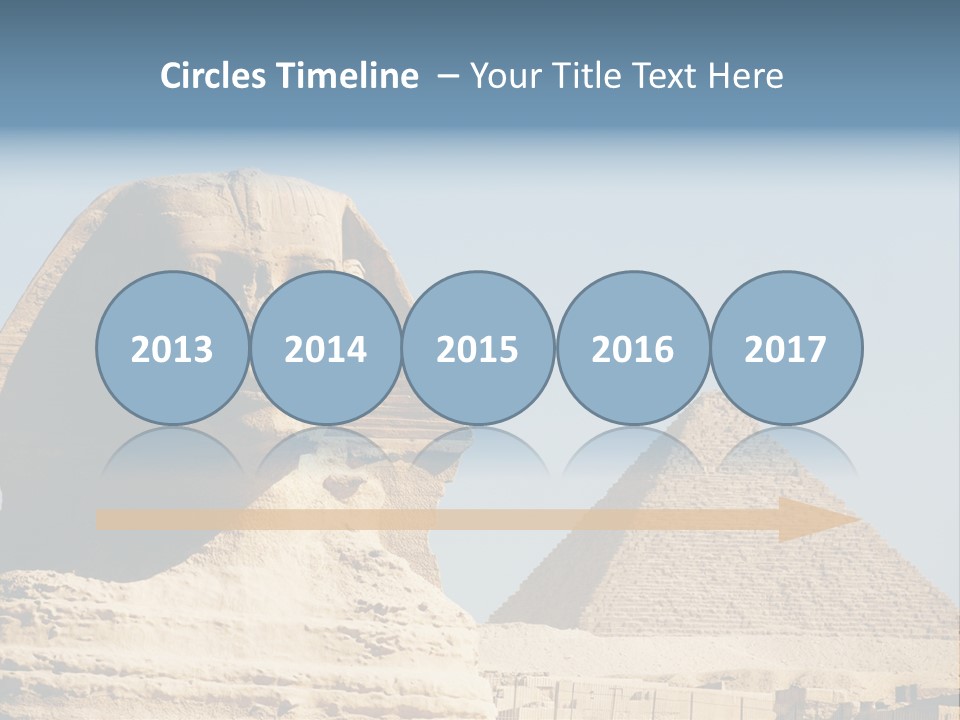 Travel Iconic Pyramid PowerPoint Template