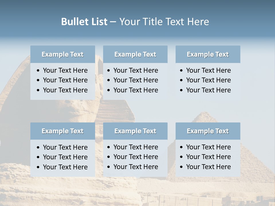 Travel Iconic Pyramid PowerPoint Template