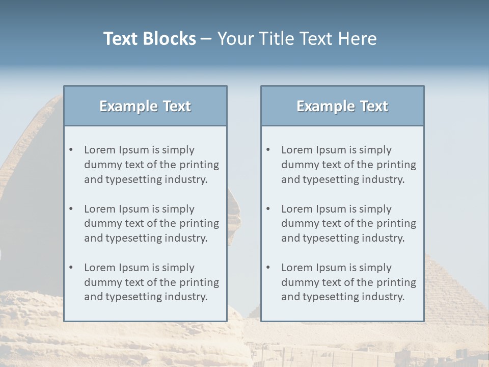 Travel Iconic Pyramid PowerPoint Template