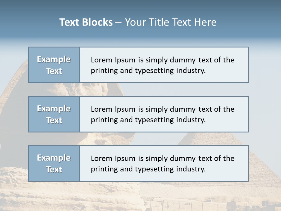 Travel Iconic Pyramid PowerPoint Template