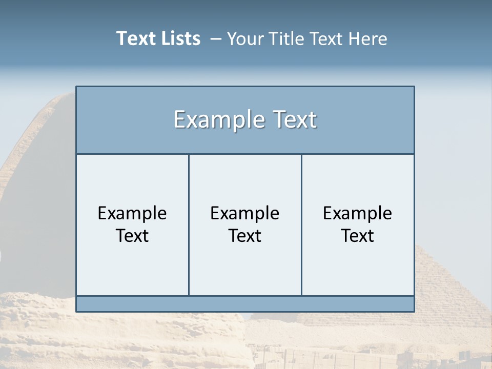 Travel Iconic Pyramid PowerPoint Template
