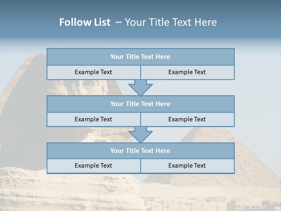 Travel Iconic Pyramid PowerPoint Template