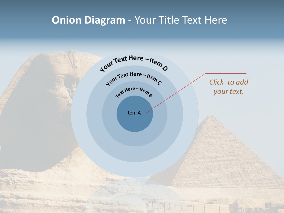 Travel Iconic Pyramid PowerPoint Template
