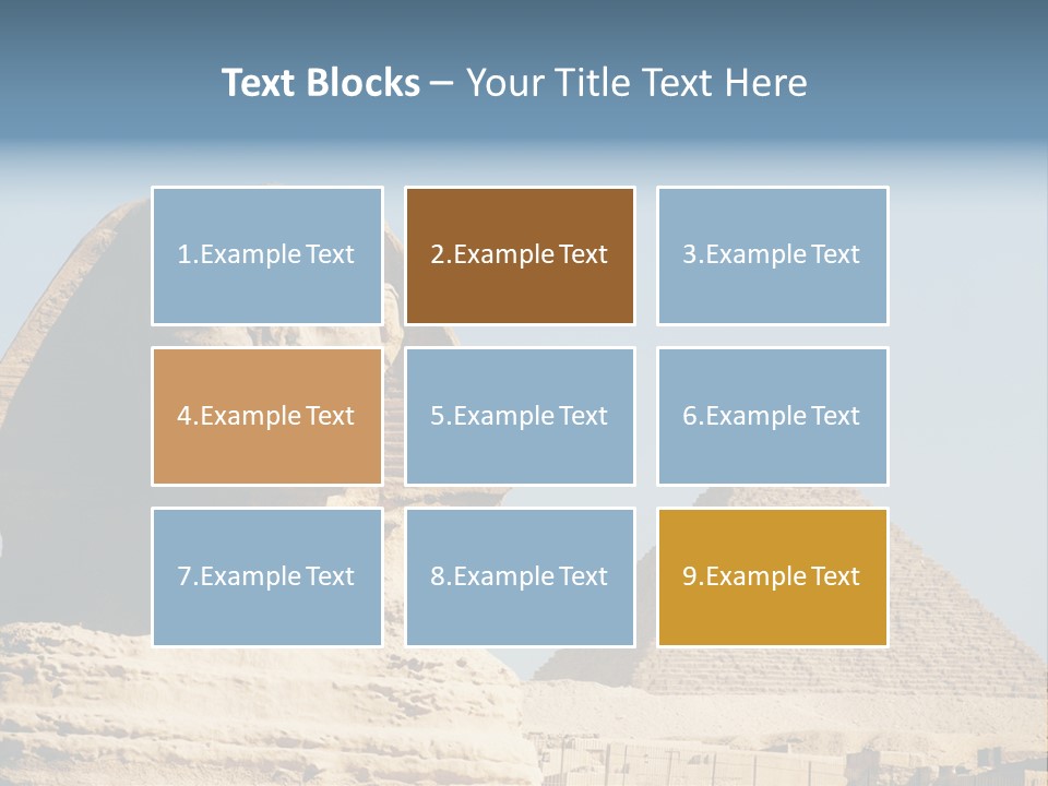 Travel Iconic Pyramid PowerPoint Template