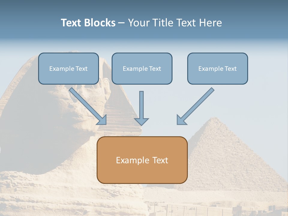 Travel Iconic Pyramid PowerPoint Template