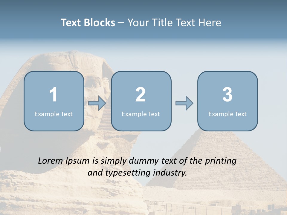 Travel Iconic Pyramid PowerPoint Template