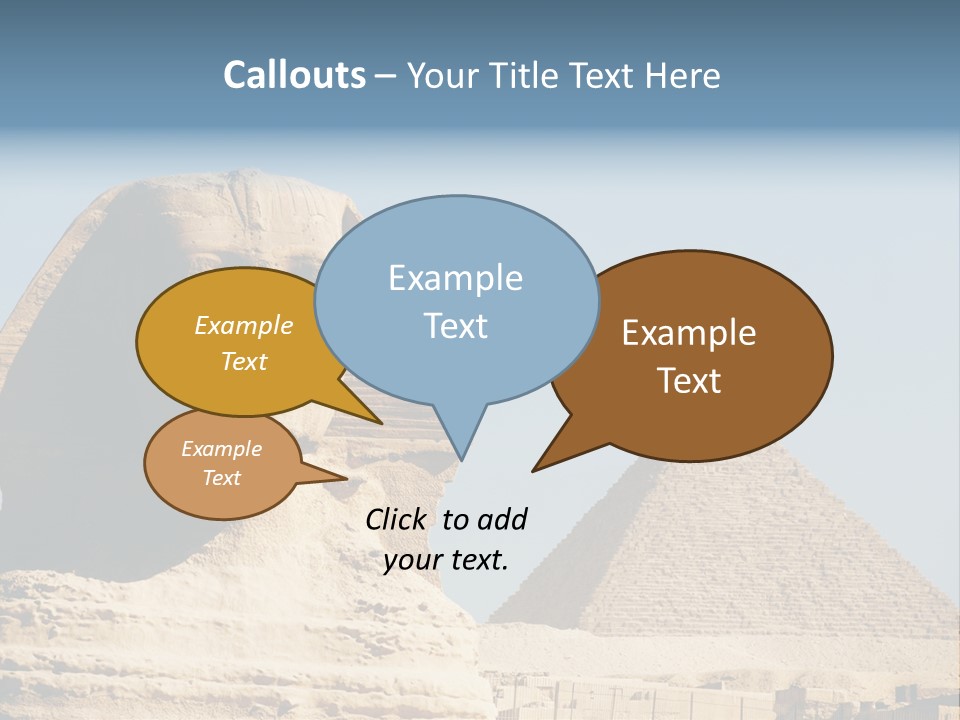 Travel Iconic Pyramid PowerPoint Template