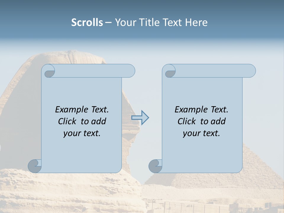 Travel Iconic Pyramid PowerPoint Template